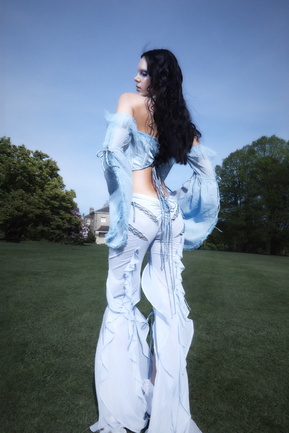 Rococo Top Powder Blue