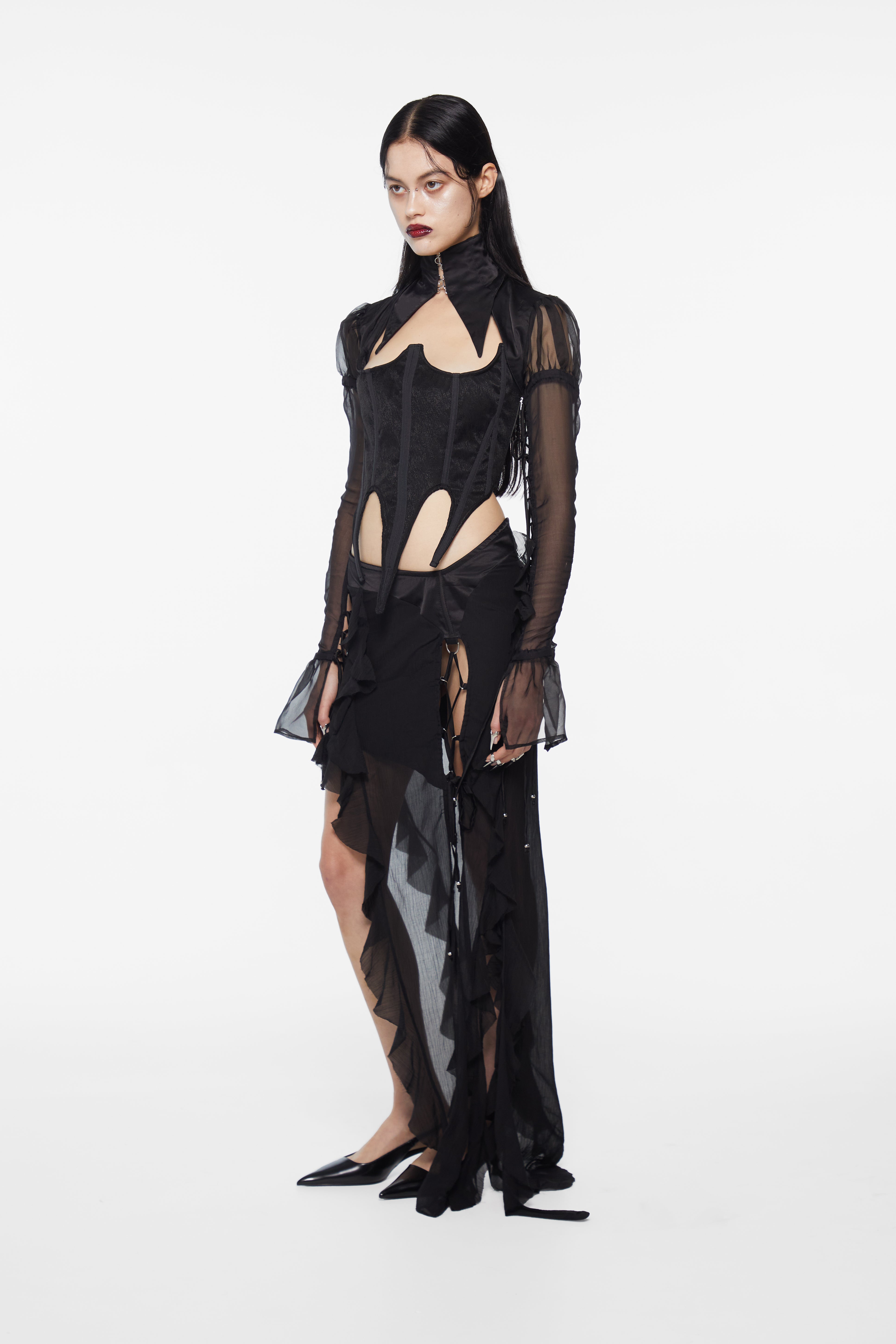Dagger Corset Black