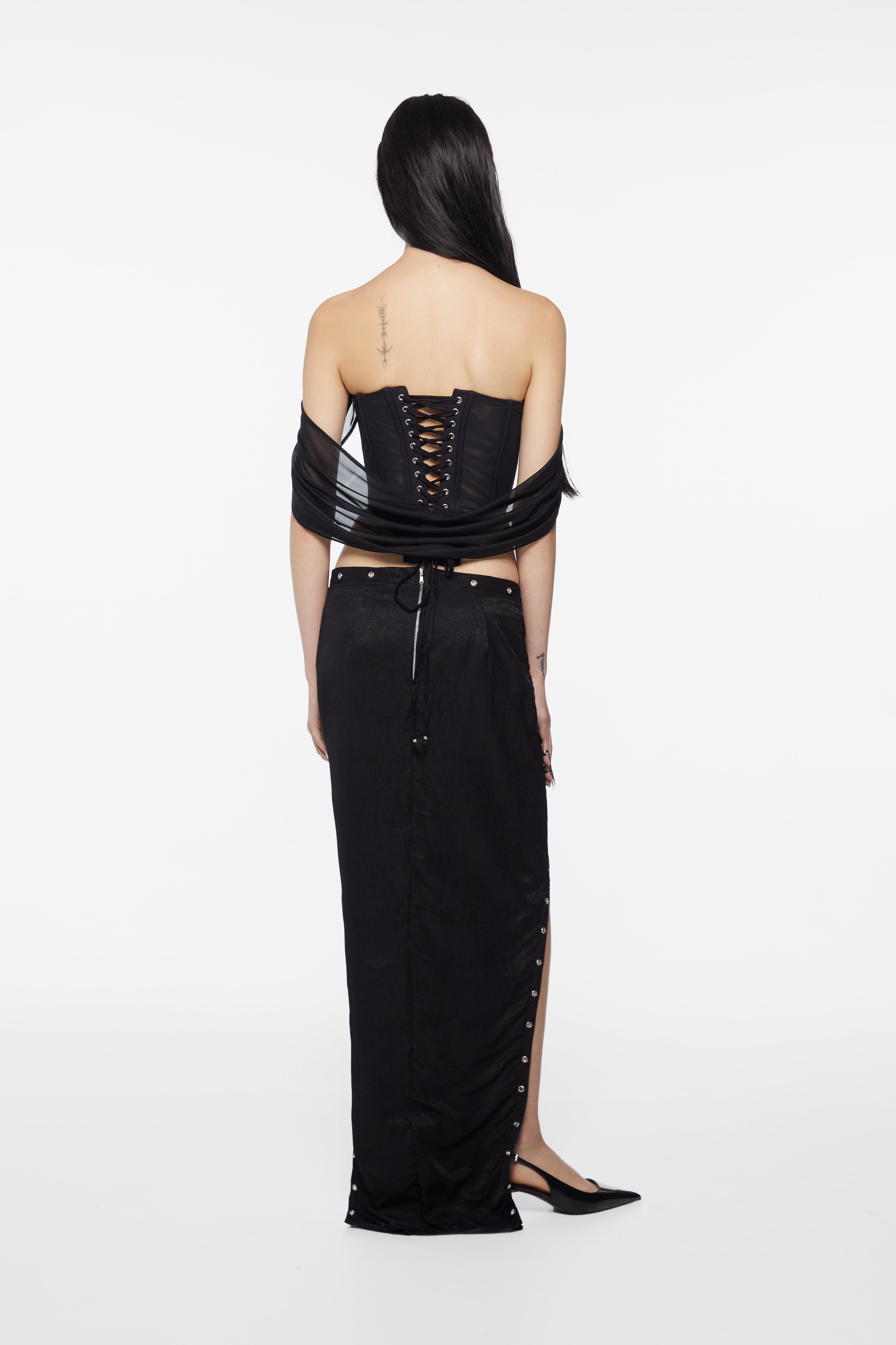 The Assassin Corset Top Black