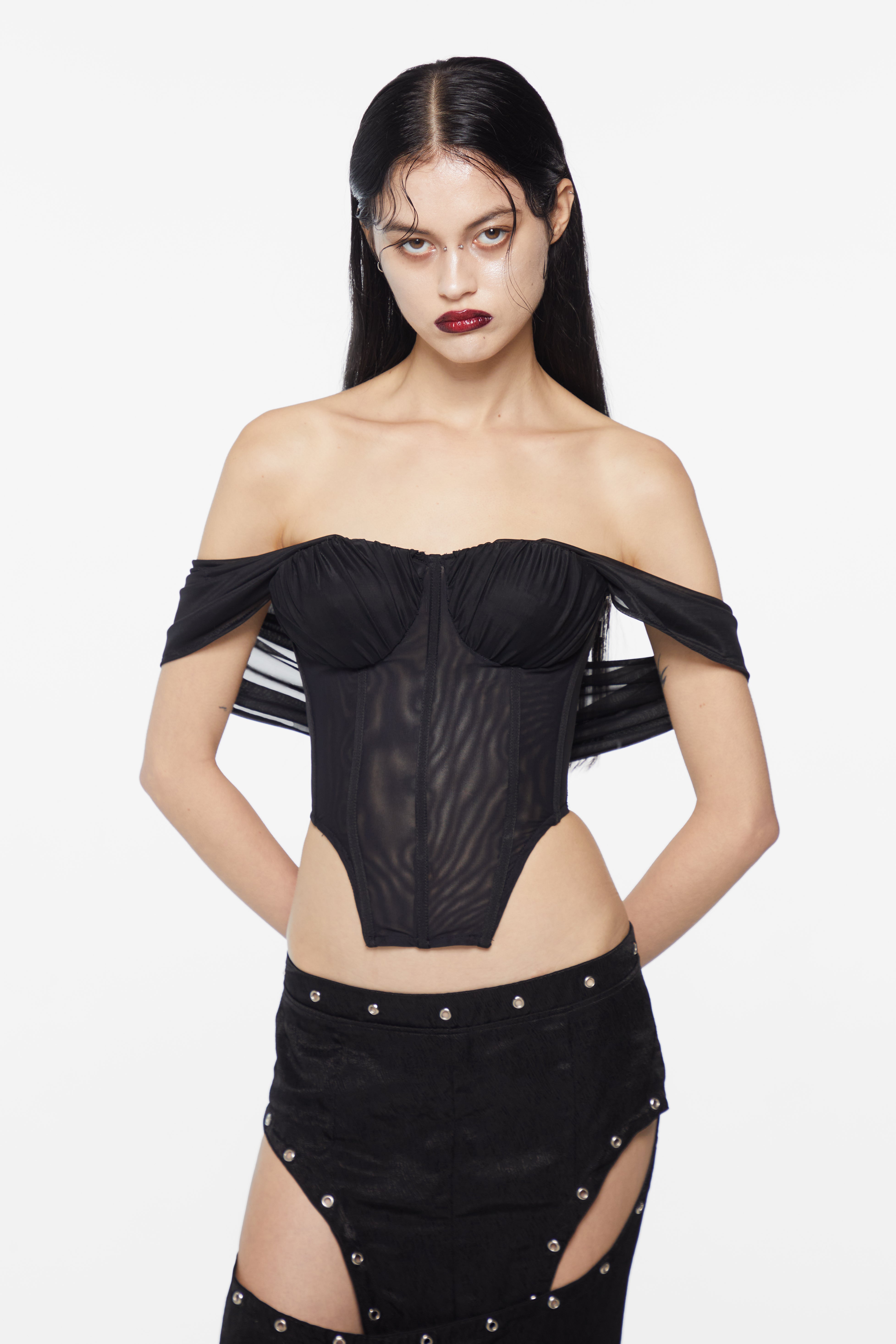 The Assassin Corset Top Black
