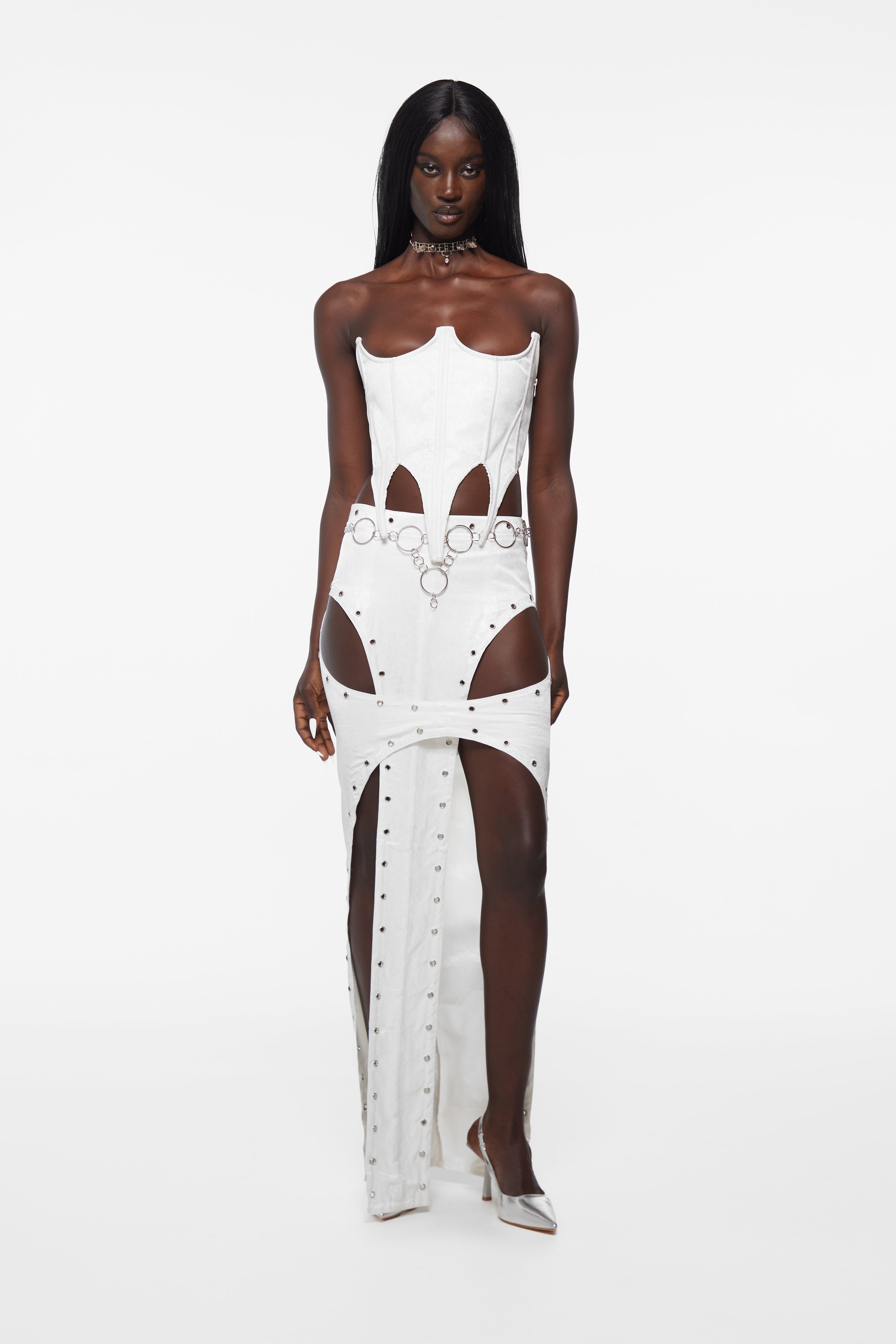 The Assassin Skirt White