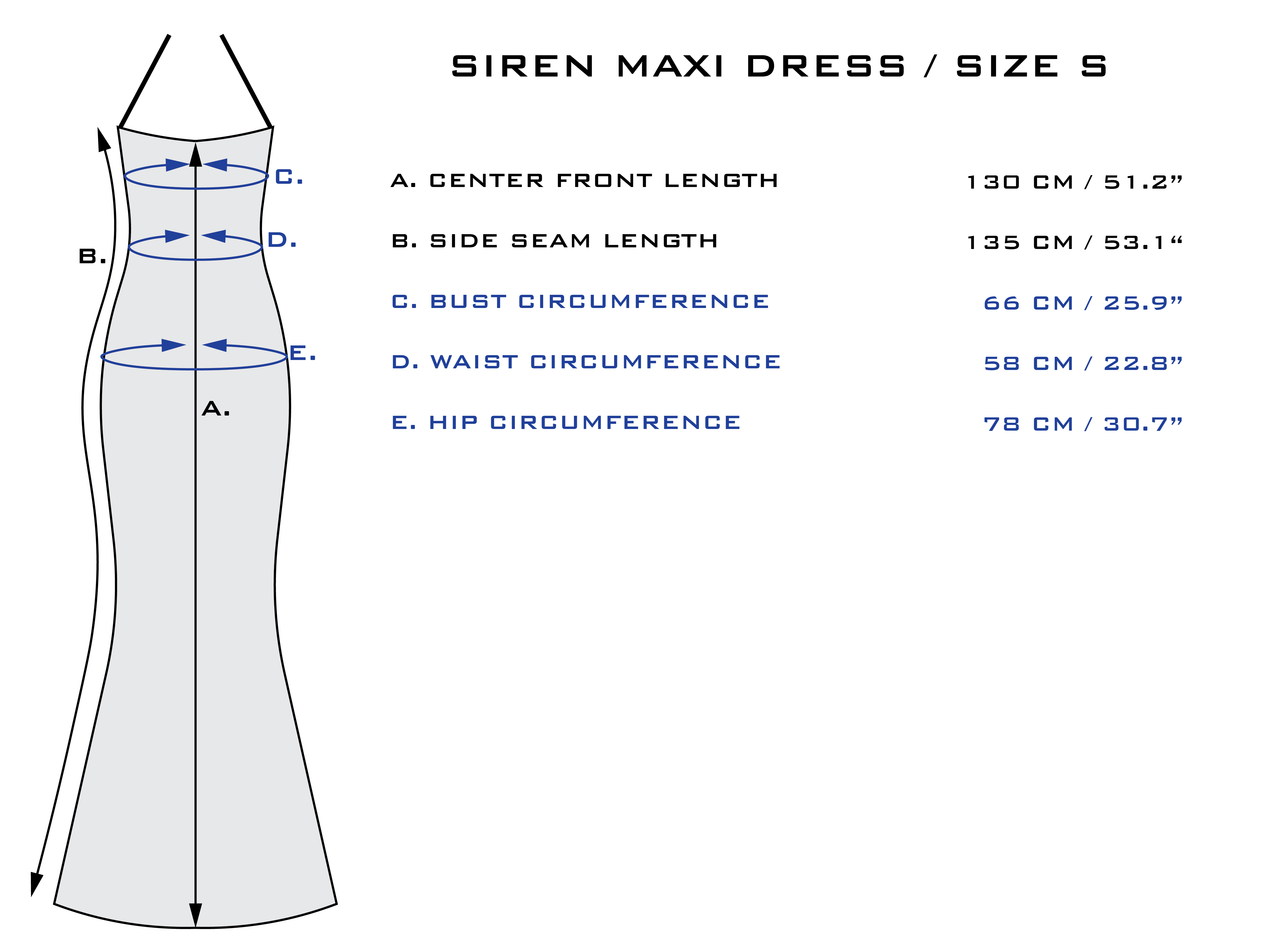 Siren Maxi Dress Powder Blue