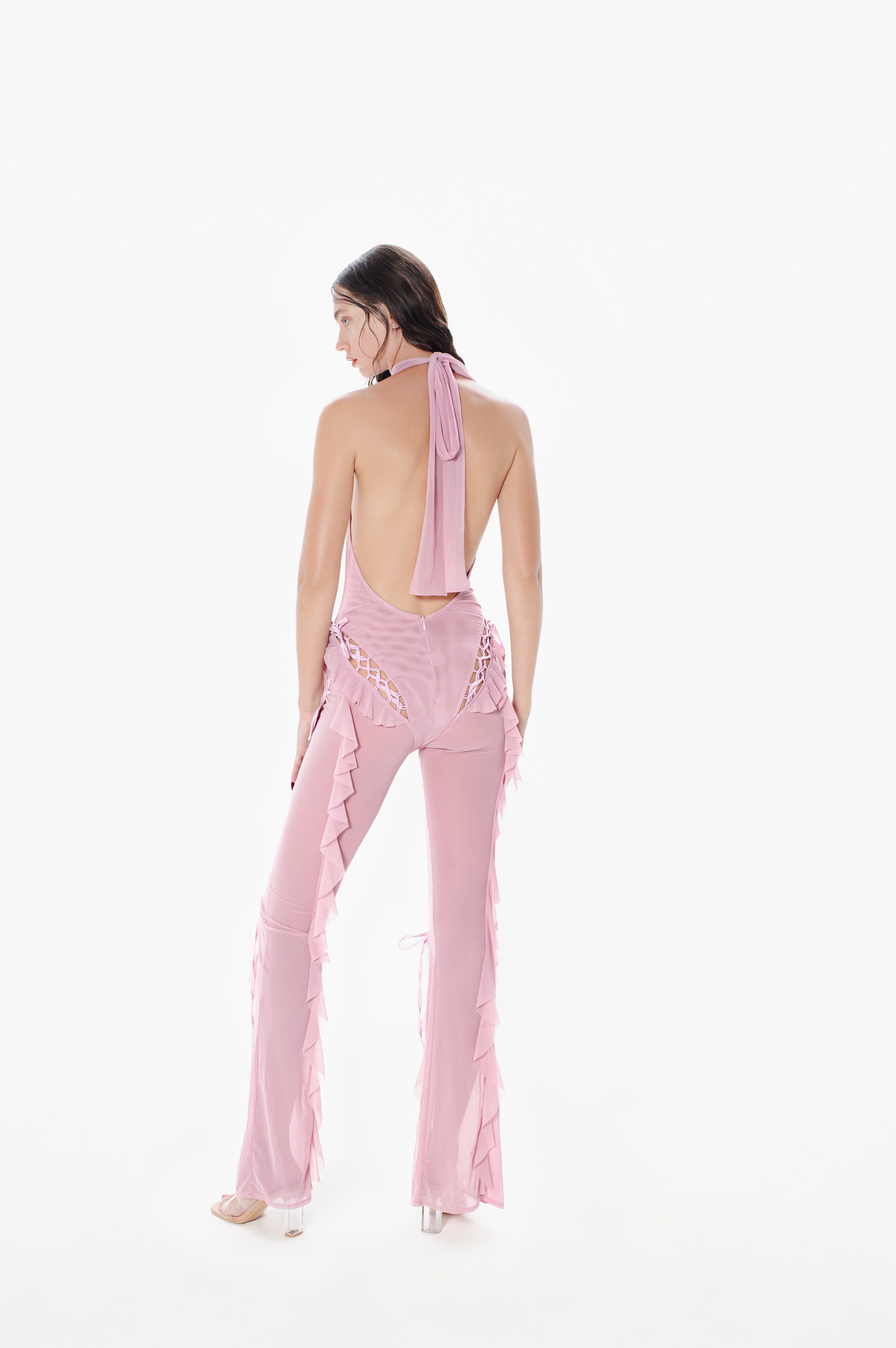 Sinful Romance Jumpsuit Bubblegum