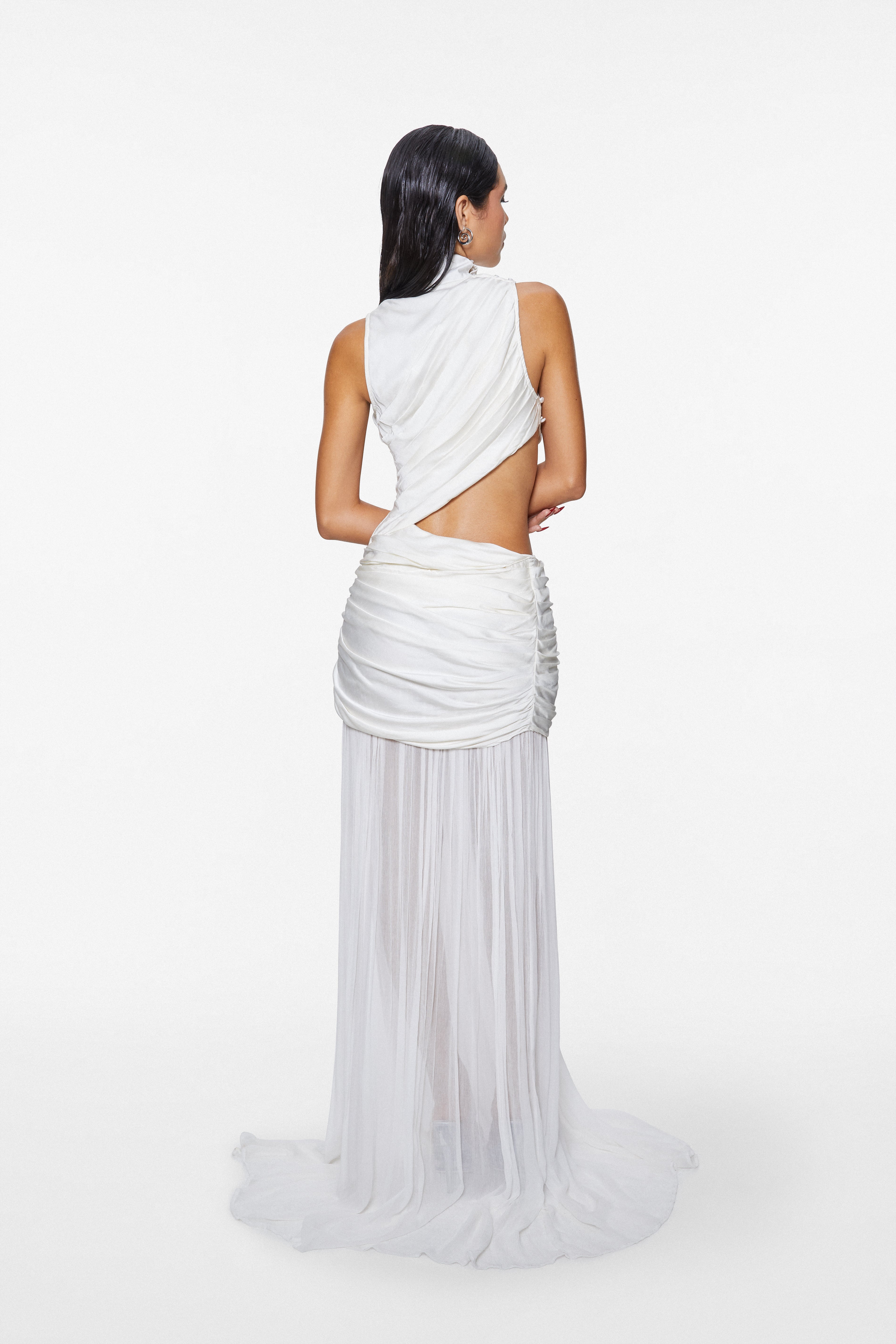 Jelena Draped Gown Ivory