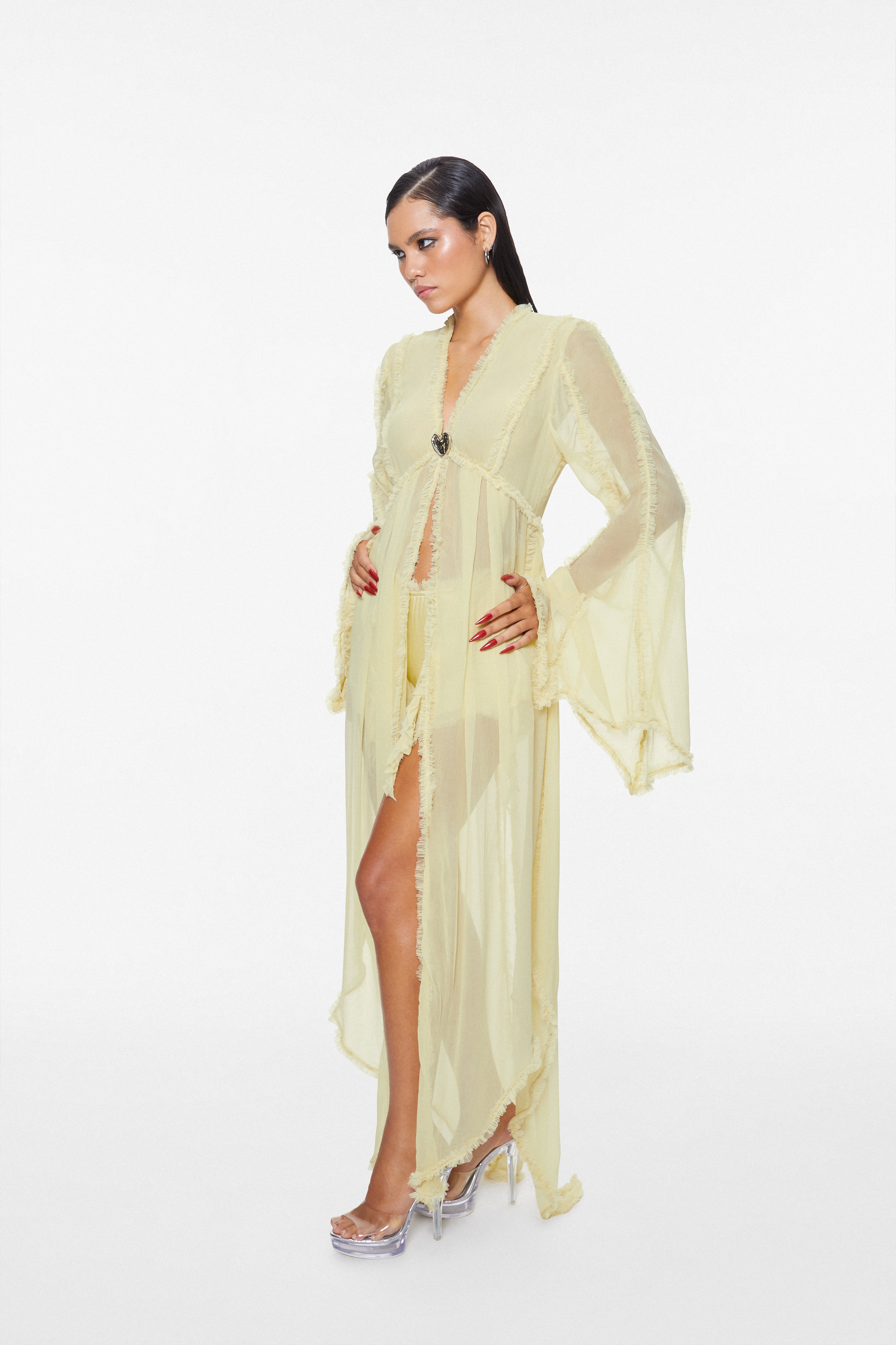Mistress Chiffon Robe Butter