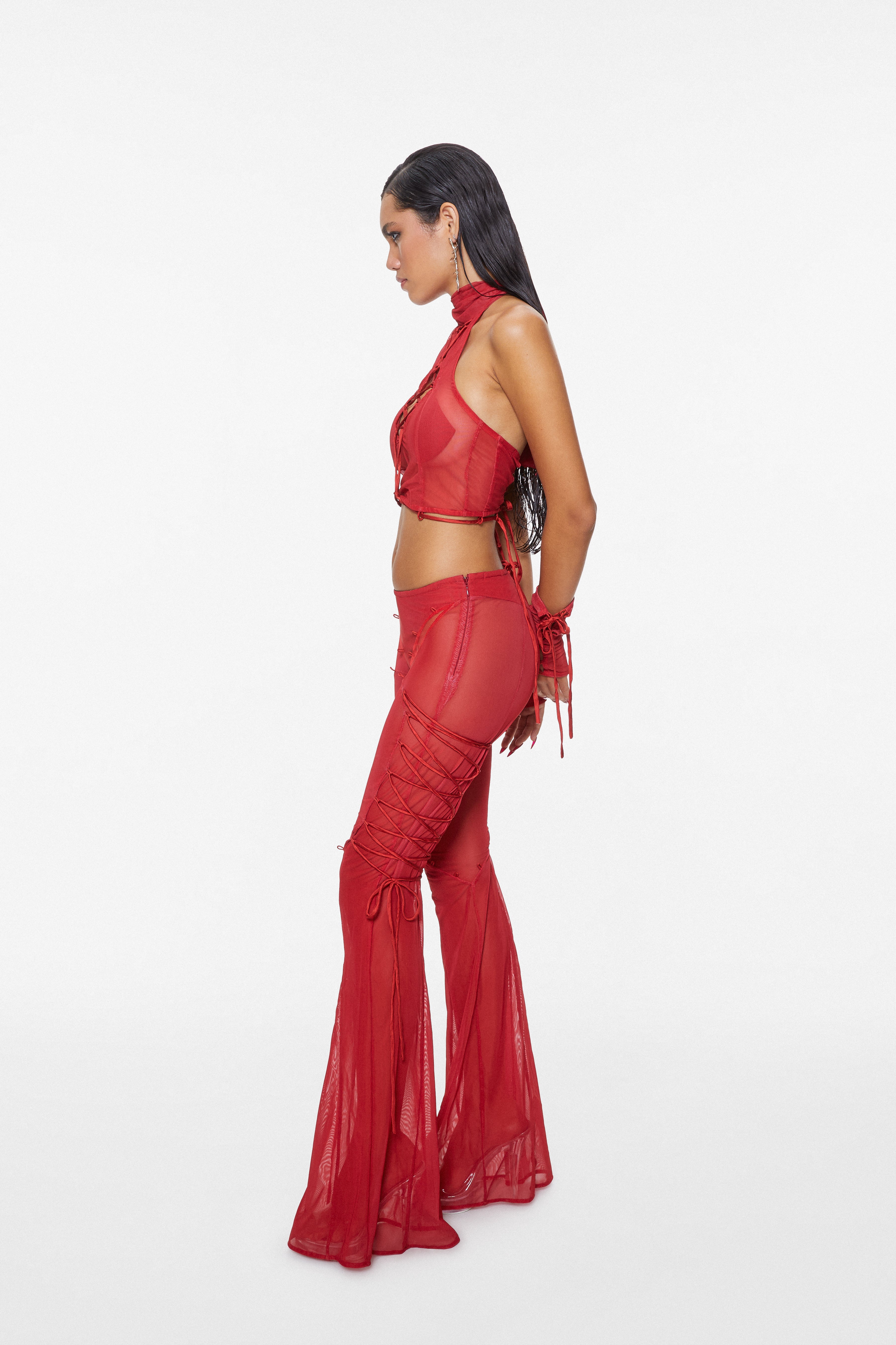 Feelings Die Pants Ruby Red
