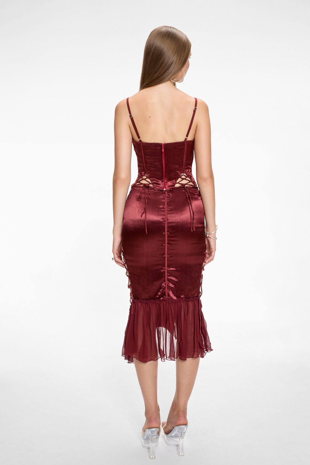 Boudoir Corset Top Burgundy