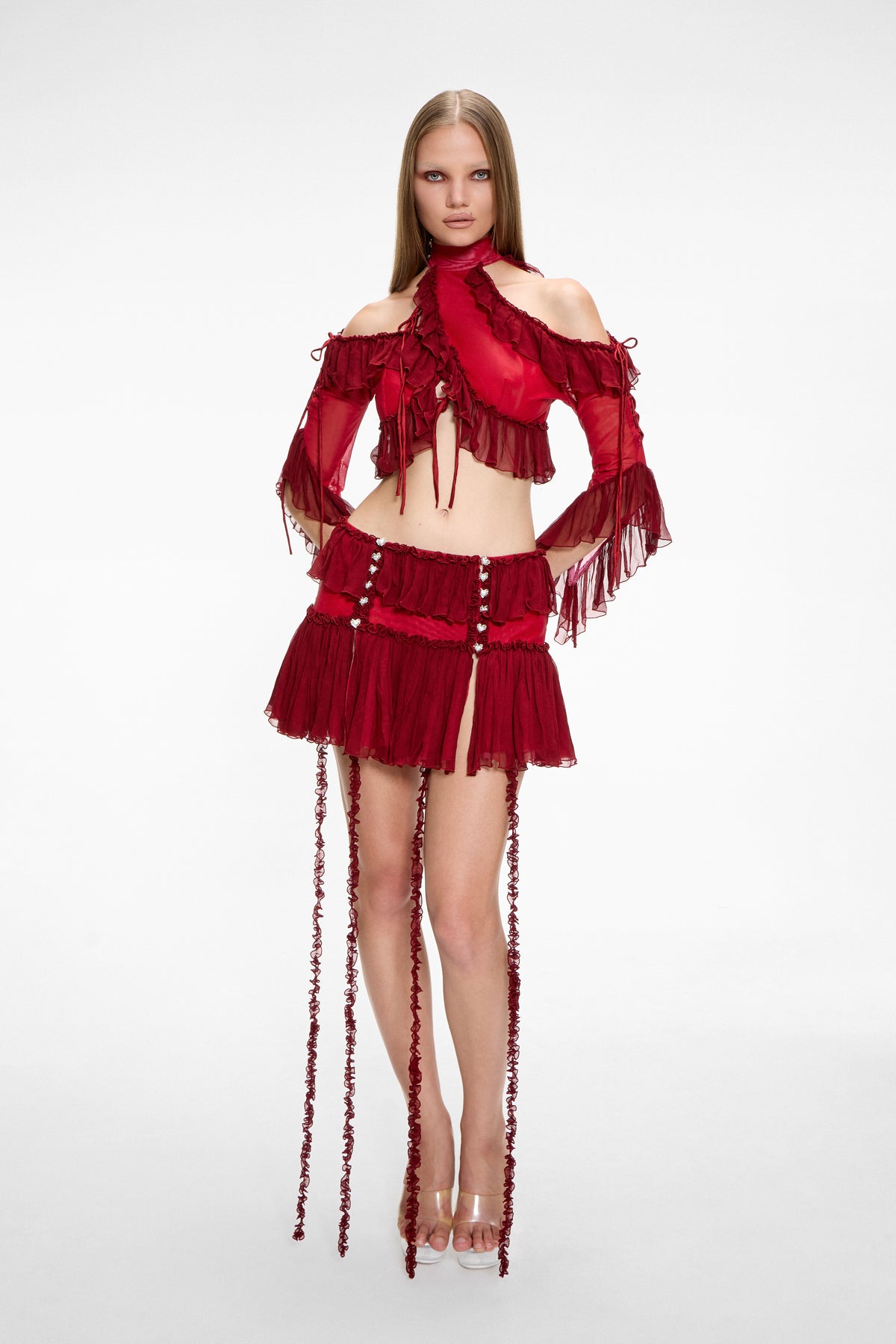 Marionette Mini Skirt Ruby Red