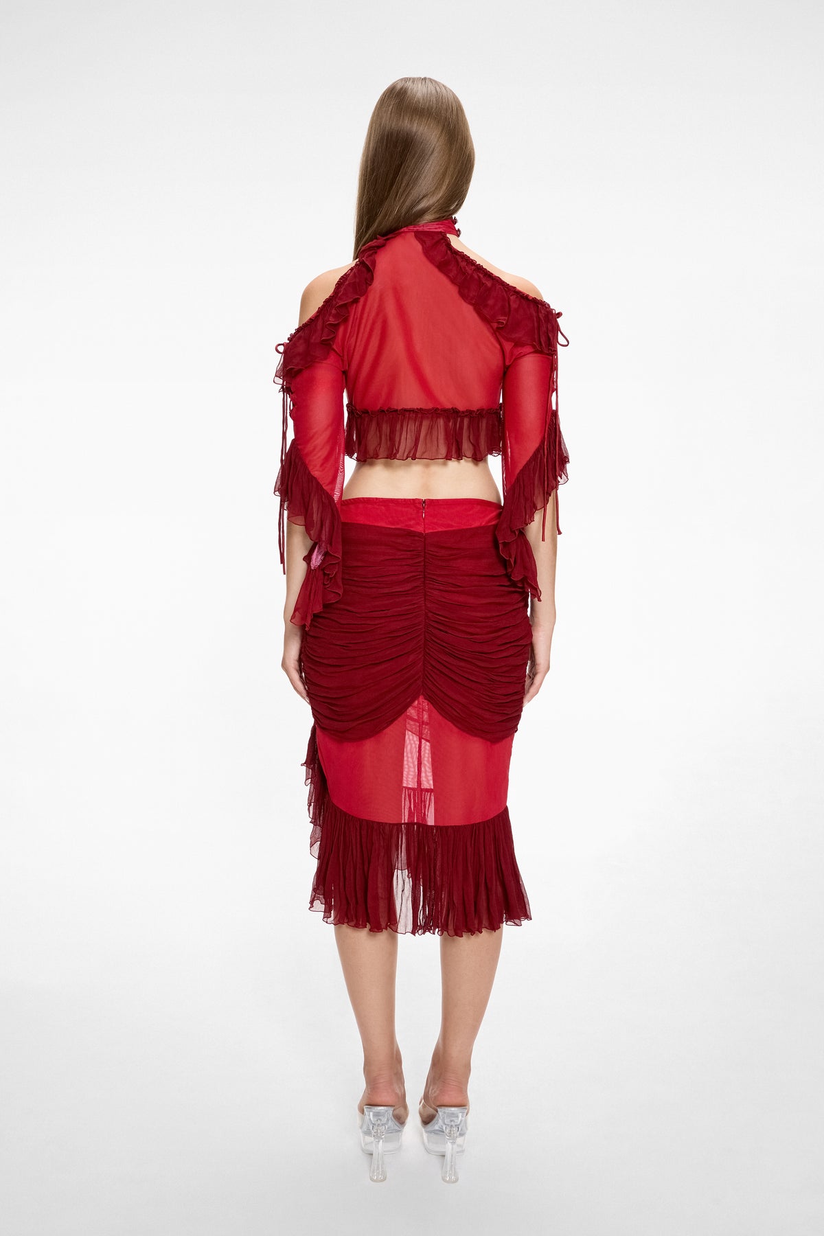 Maiden Midi Skirt Ruby Red