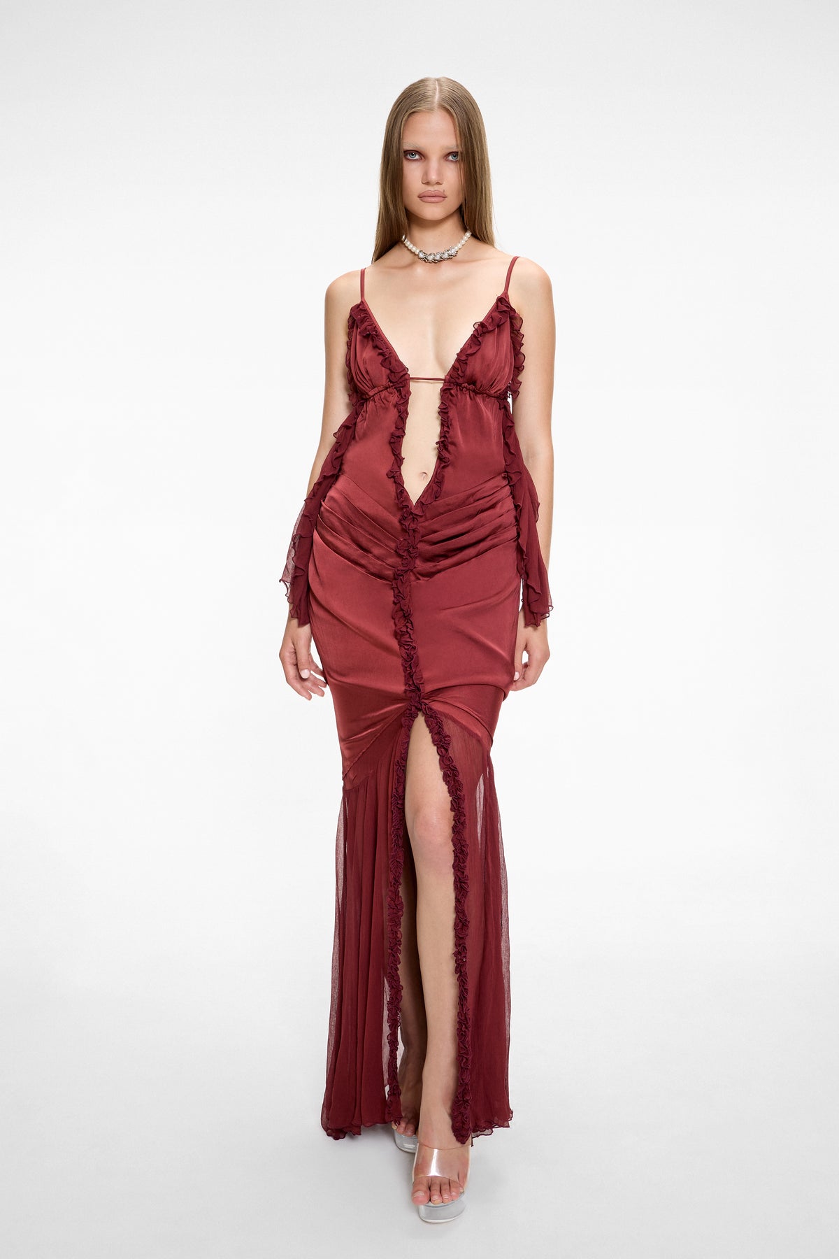 Original Sin Maxi Dress Burgundy