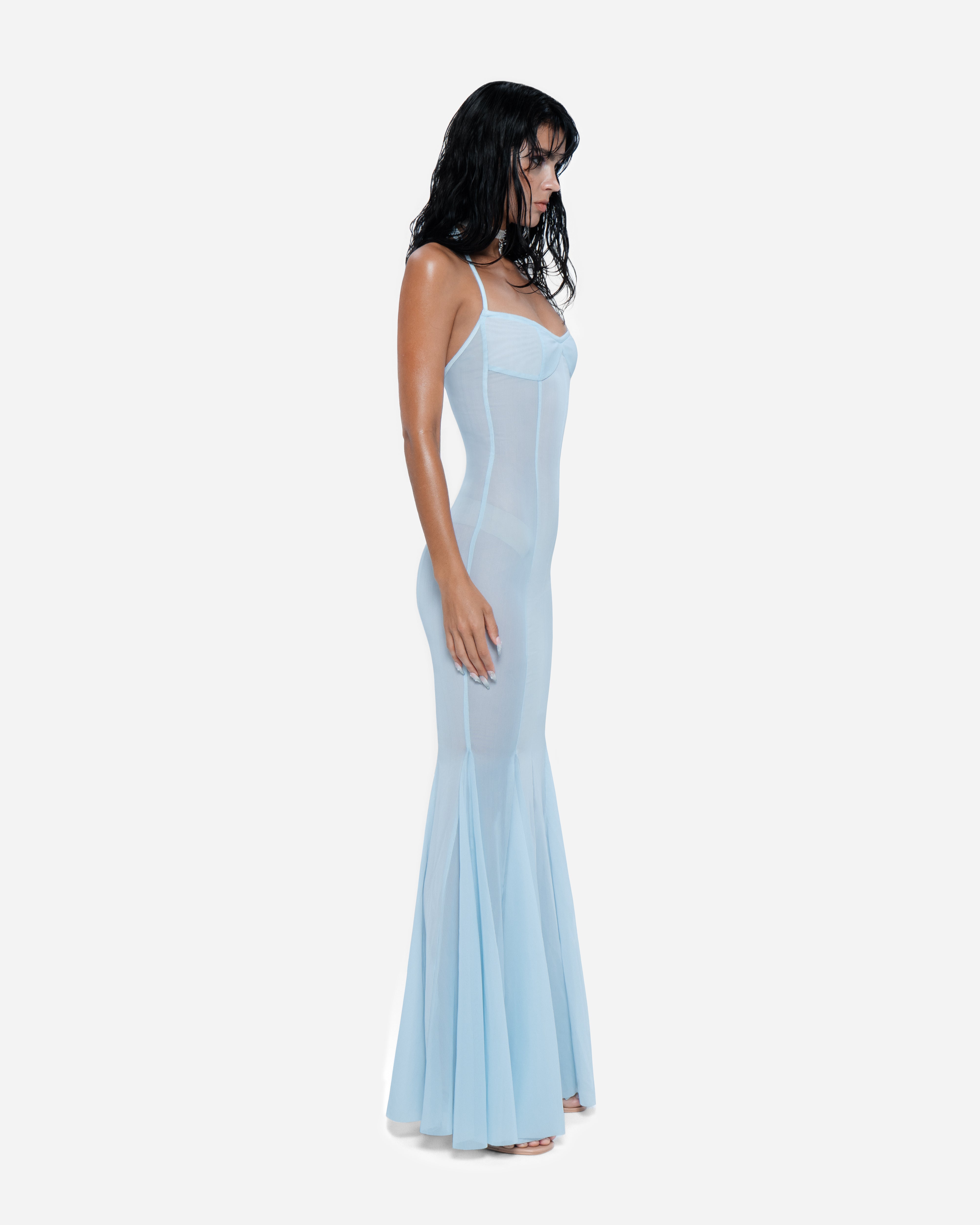 Siren Maxi Dress Powder Blue