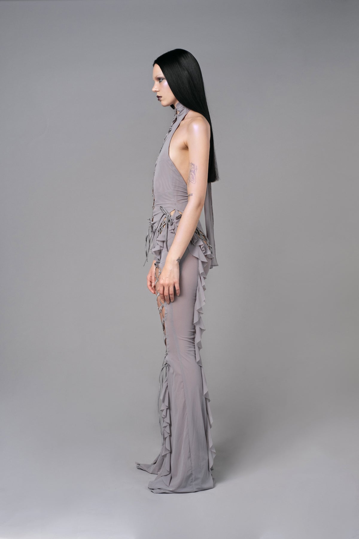 Sinful Romance Jumpsuit Matte Silver