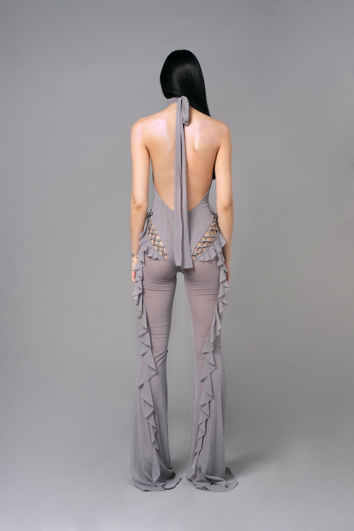 Sinful Romance Jumpsuit Matte Silver