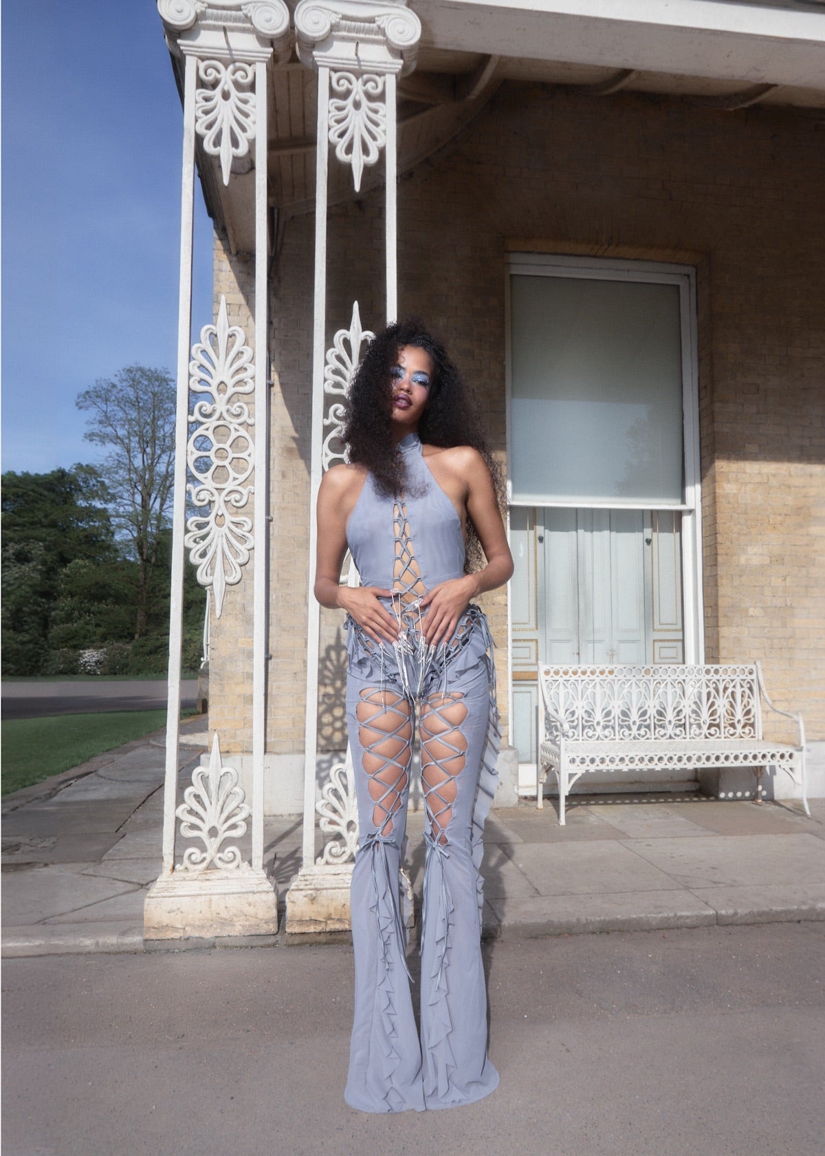 Sinful Romance Jumpsuit Matte Silver