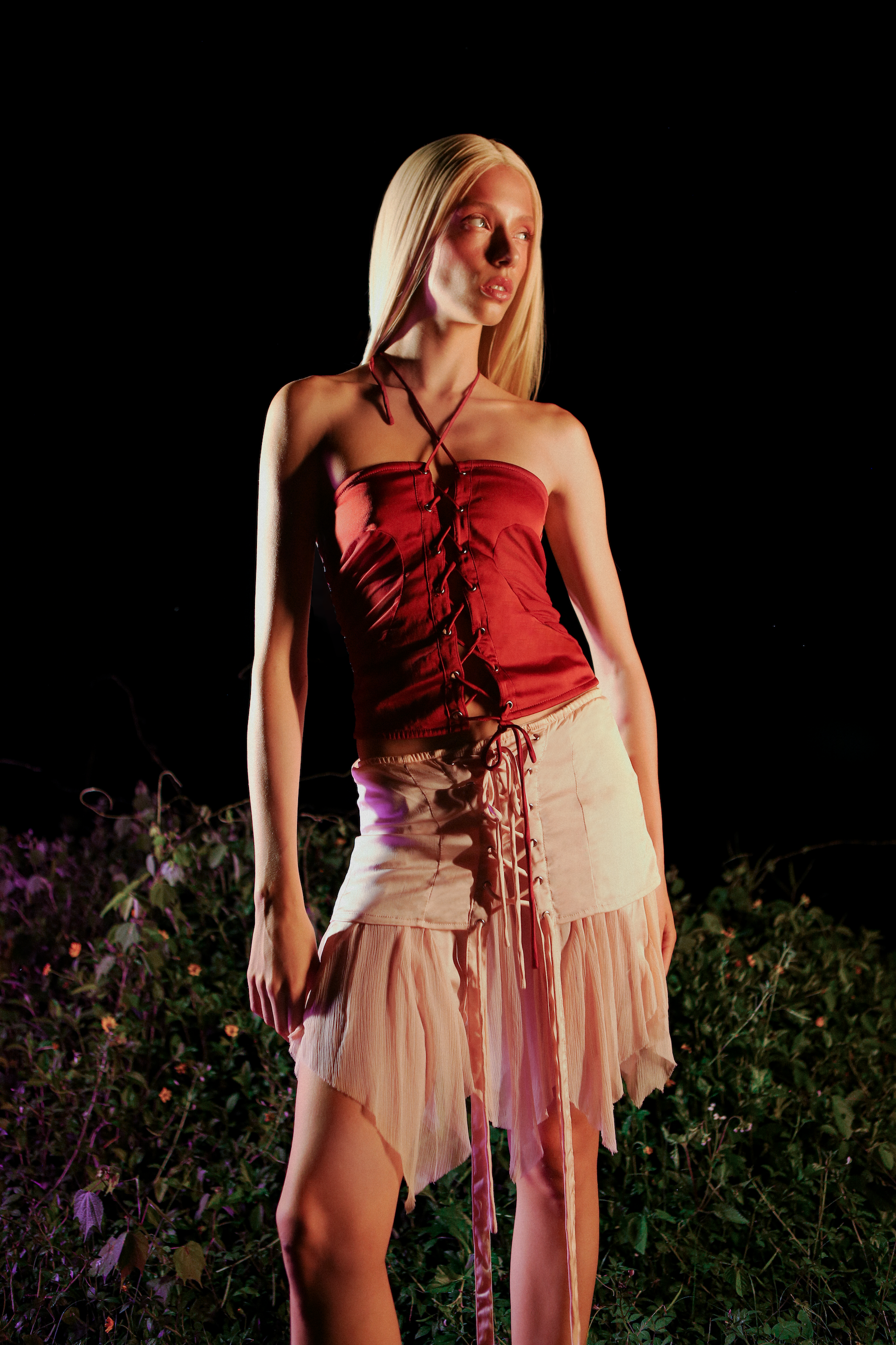 Metamorphosis Mini Skirt Blush Pink