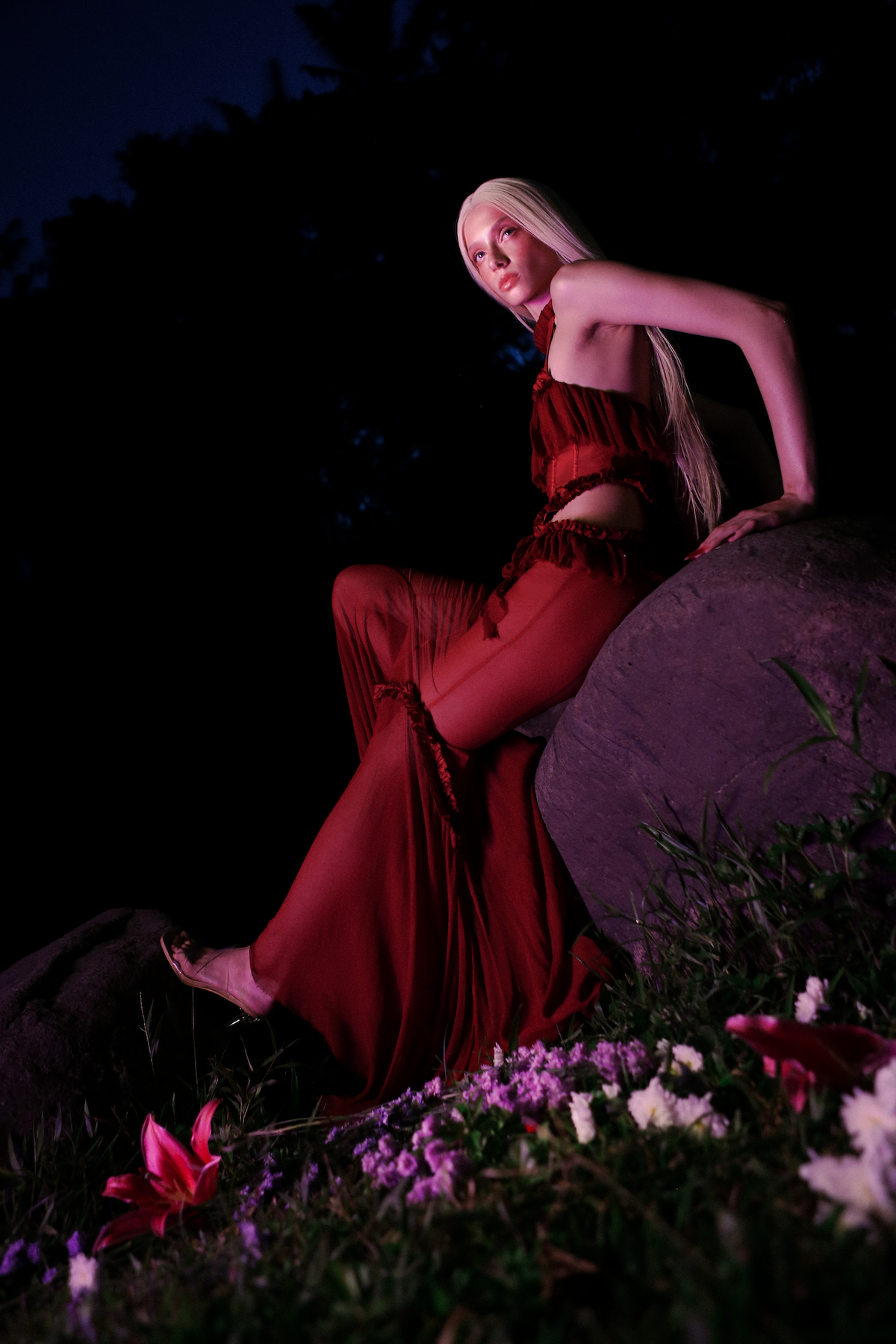 Ophelia Maxi Dress Red