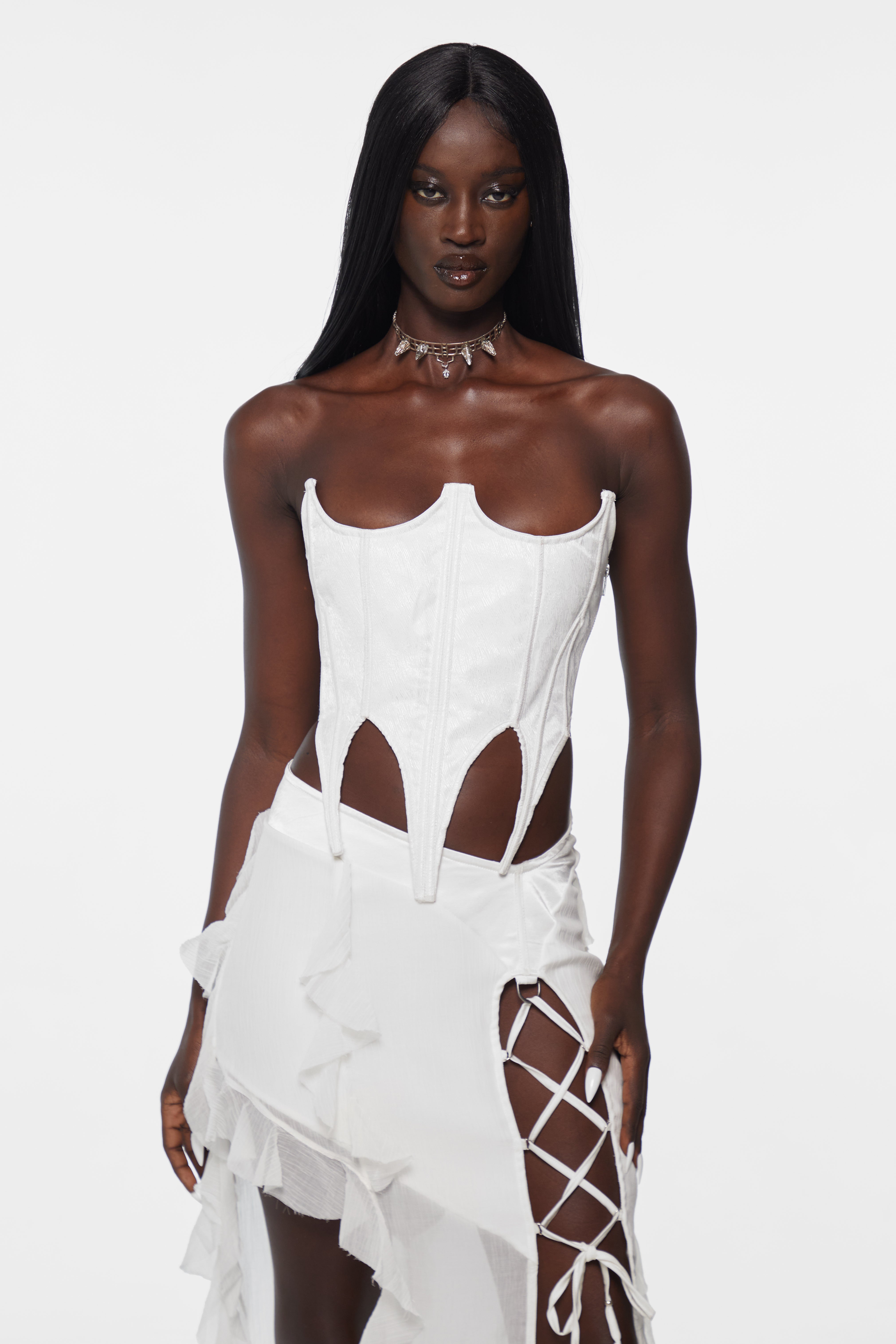 Dagger Corset White