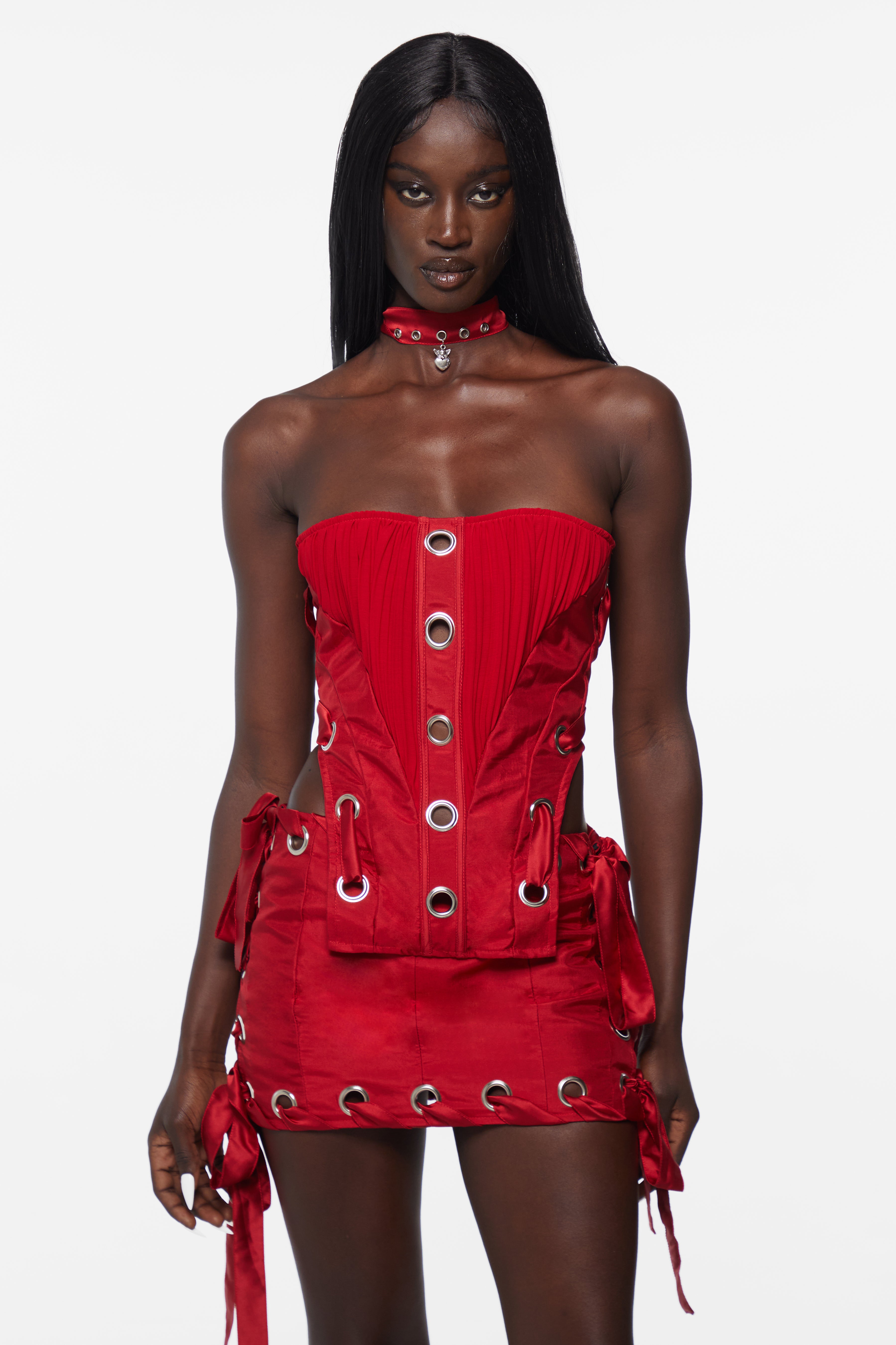 Prey Corset Red