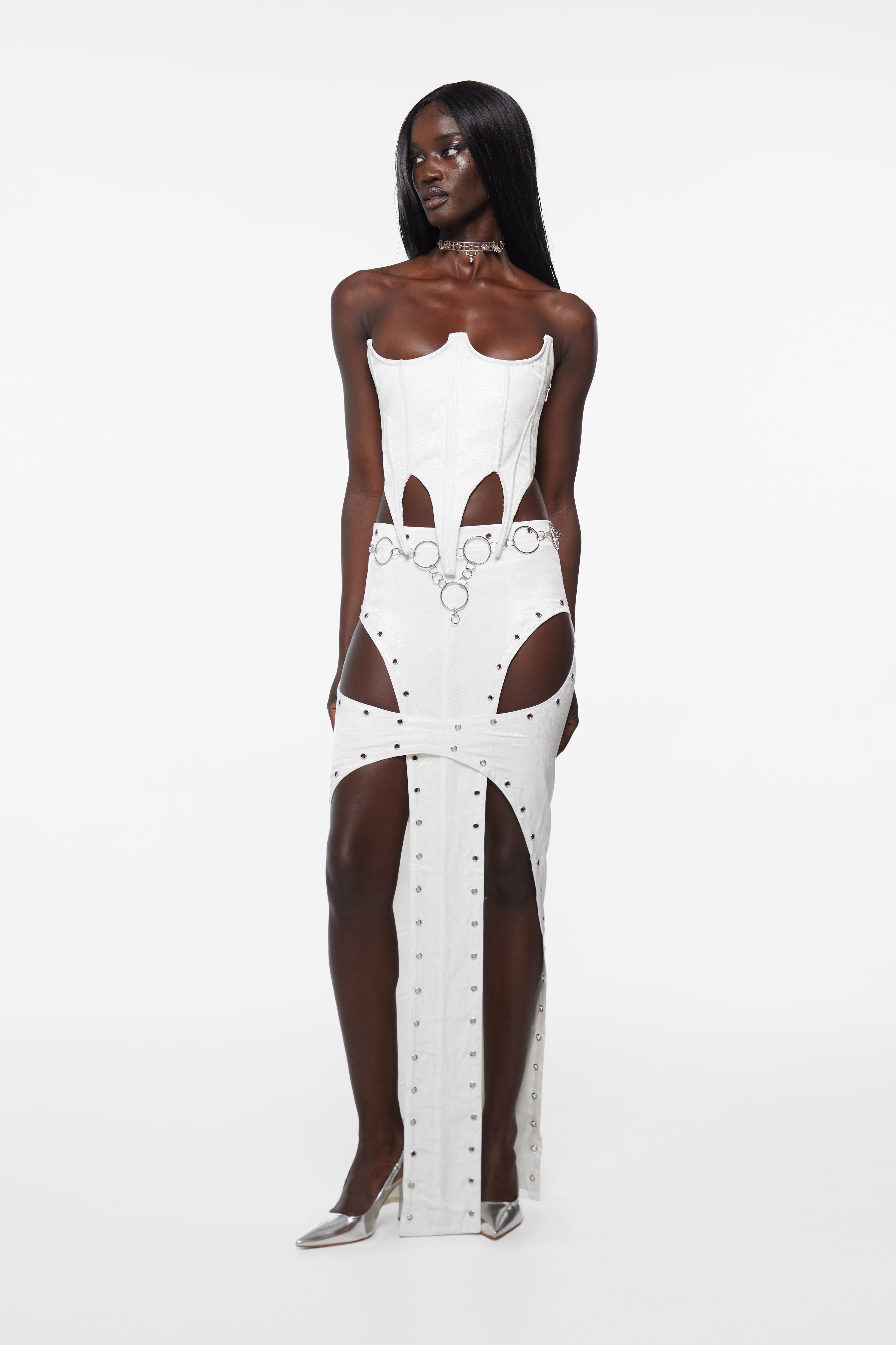 The Assassin Skirt White