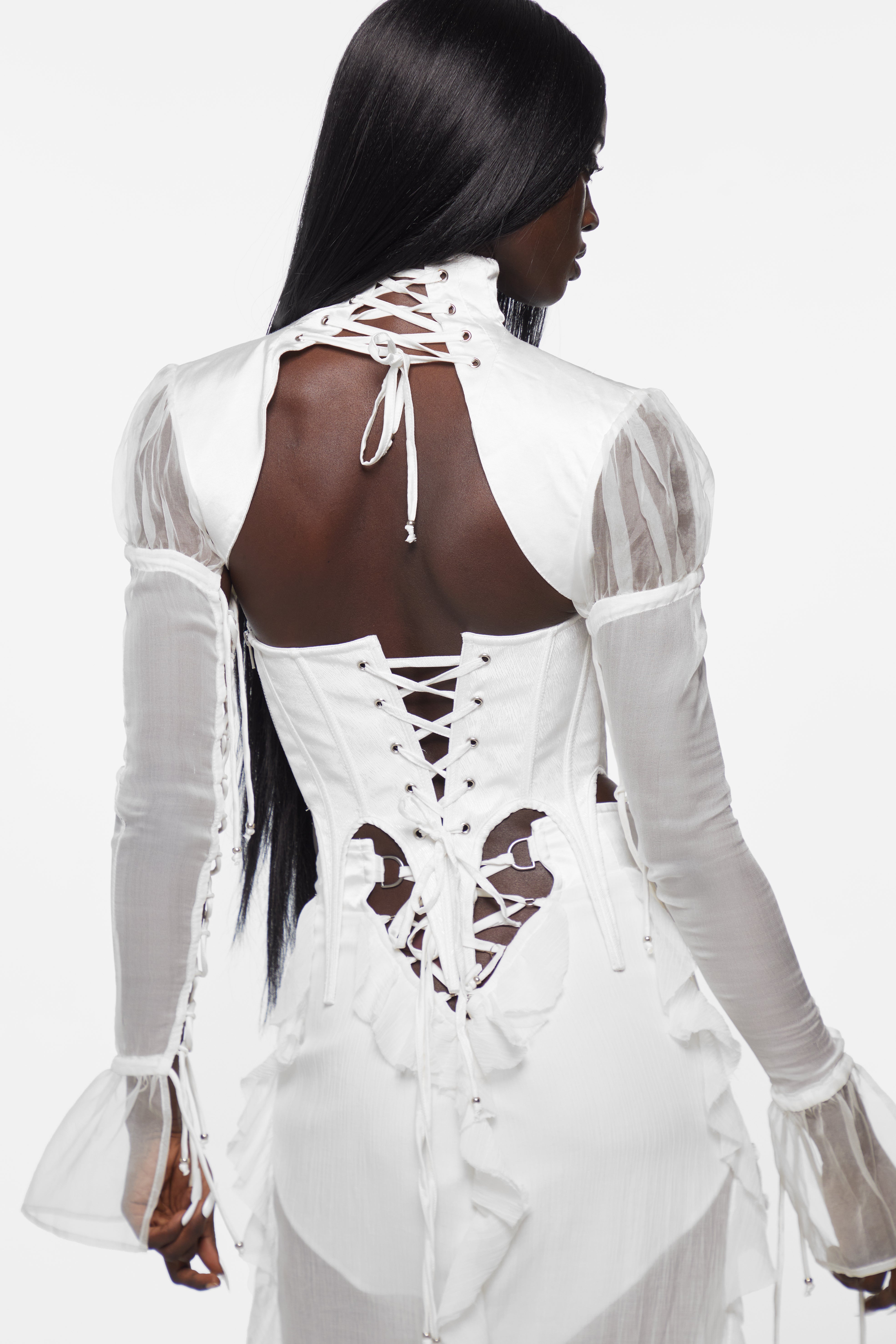 Dagger Corset White