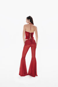 Draped Pants Red
