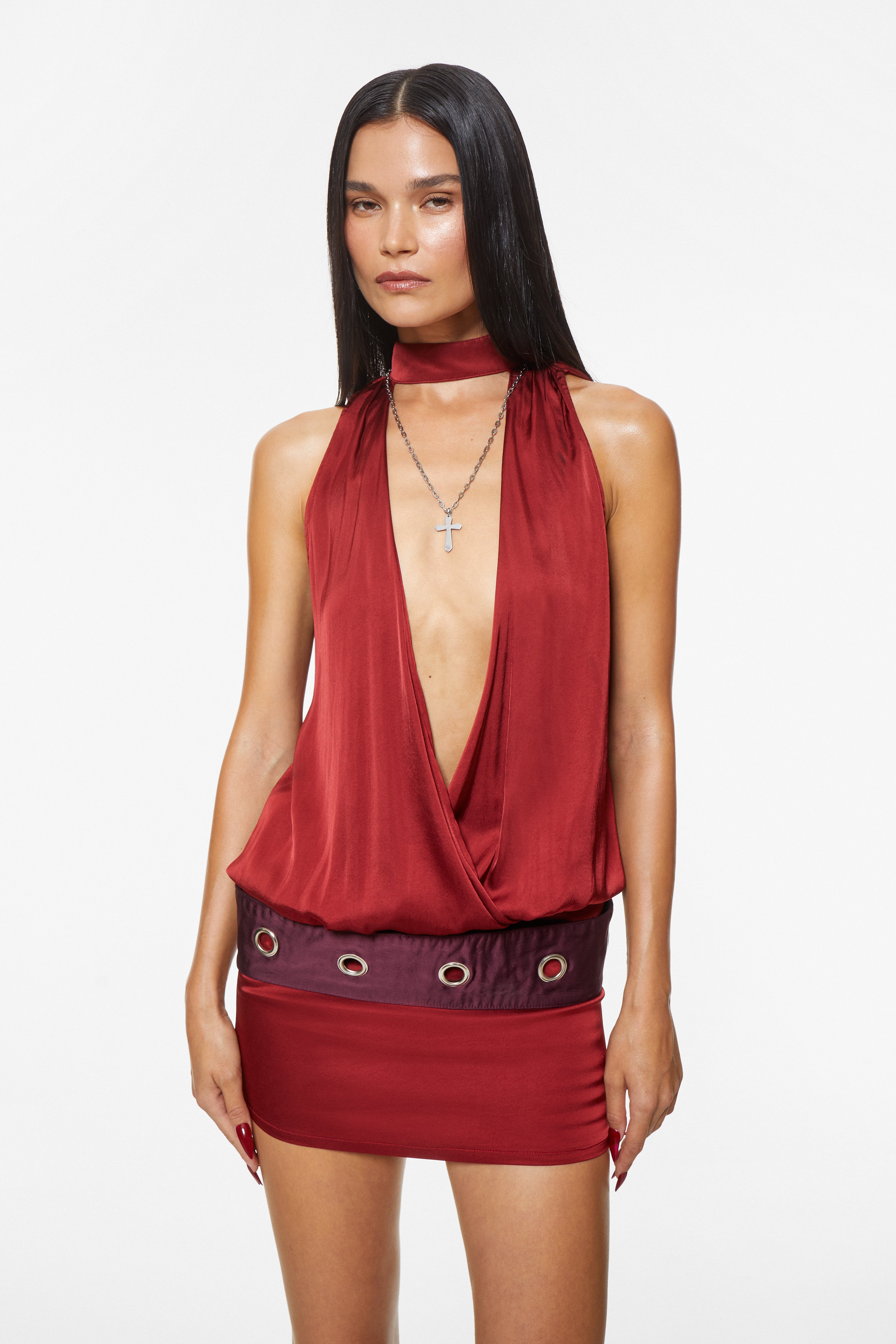 Hera Mini Dress Ruby Red