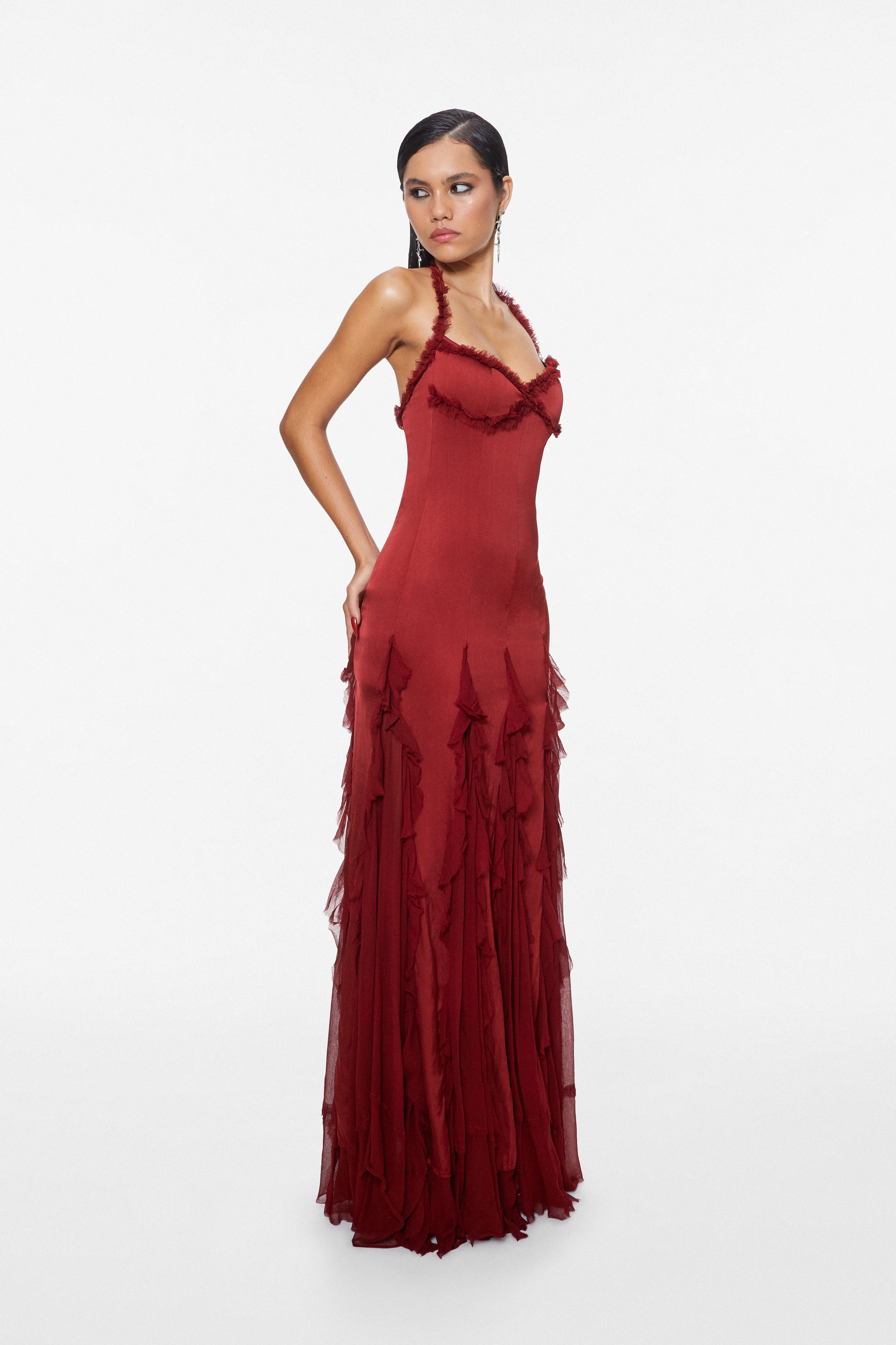 Temptress Dress Crimson