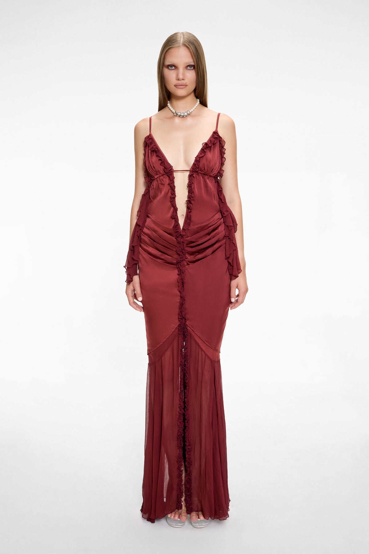 Original Sin Maxi Dress Burgundy