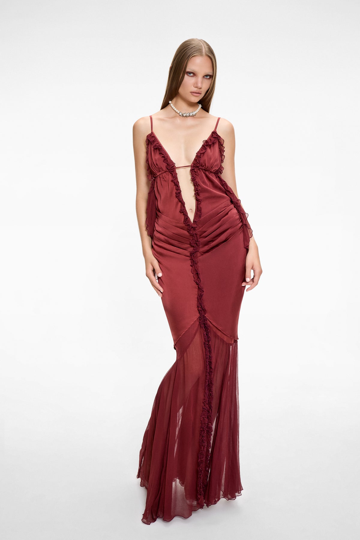 Original Sin Maxi Dress Burgundy