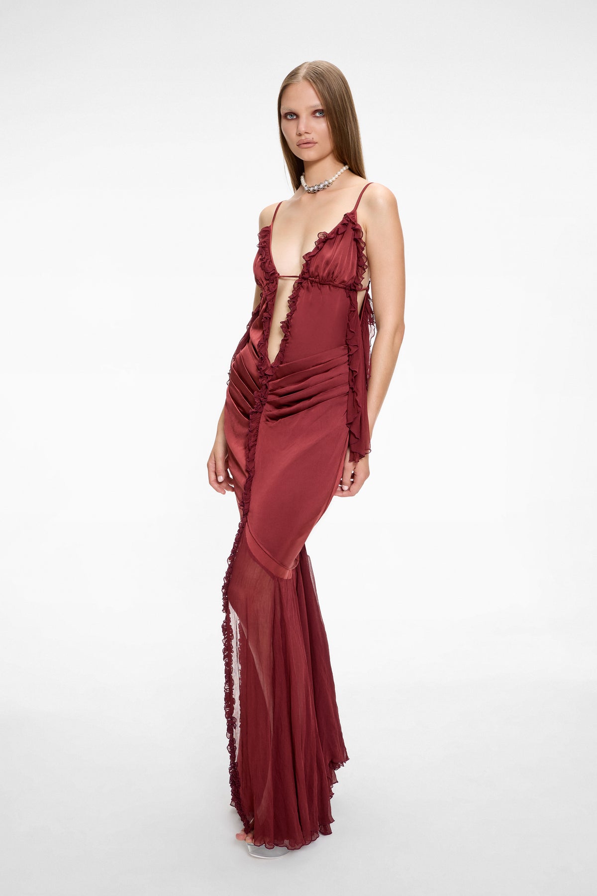 Original Sin Maxi Dress Burgundy