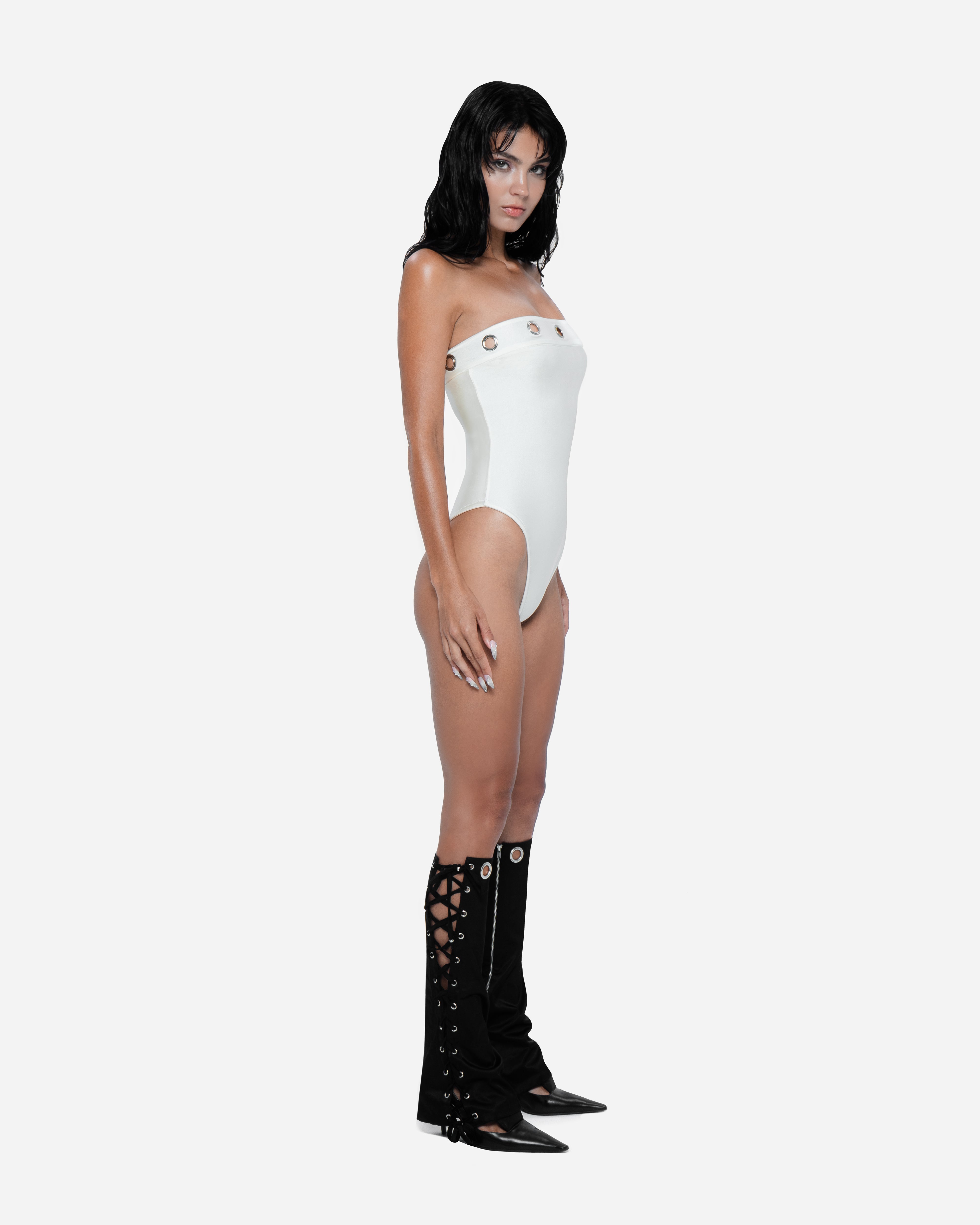 Eyelet One Piece White