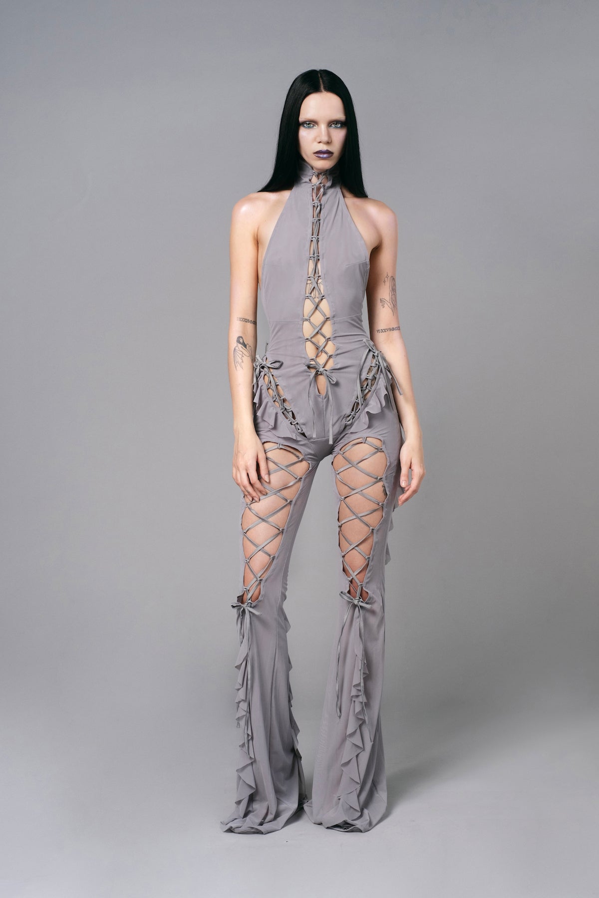 Sinful Romance Jumpsuit Matte Silver