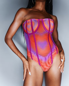 Airbrush Heart Print Bodysuit