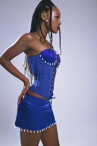 Pearl Corset Azure